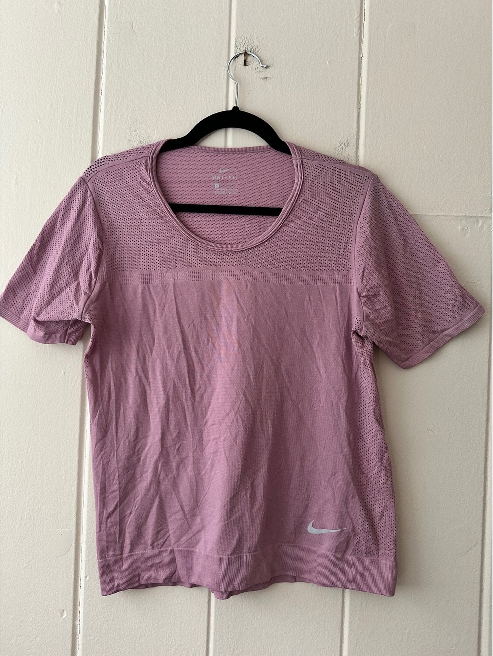 Nike Women's Infinite Running Top in Mauve Active Tee Lightweight Size Large